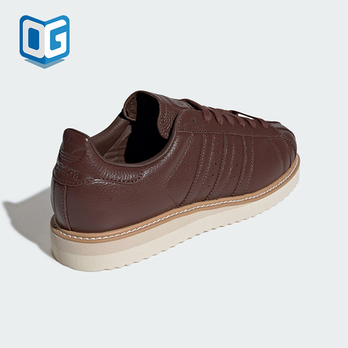 Adidas/阿迪达斯正品三叶草男女休闲经典皮面贝壳头板鞋IH4175