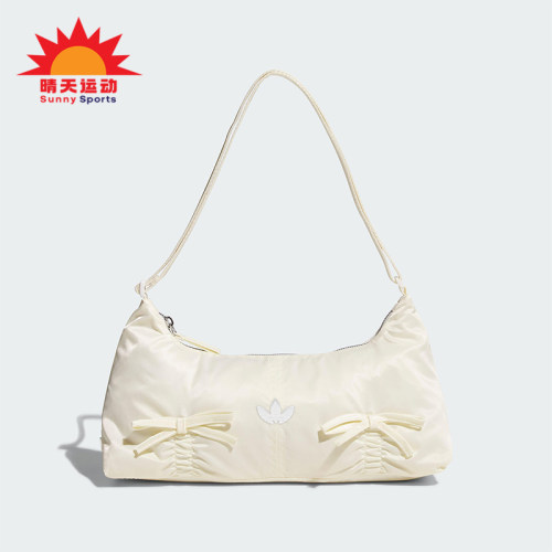 Adidas/阿迪达斯正品三叶草女士经典蝴蝶结法棍单肩挎包KC2769