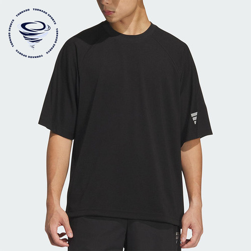 Adidas/阿迪达斯正品2025夏季款男士运动宽松针织透气短袖KH1473