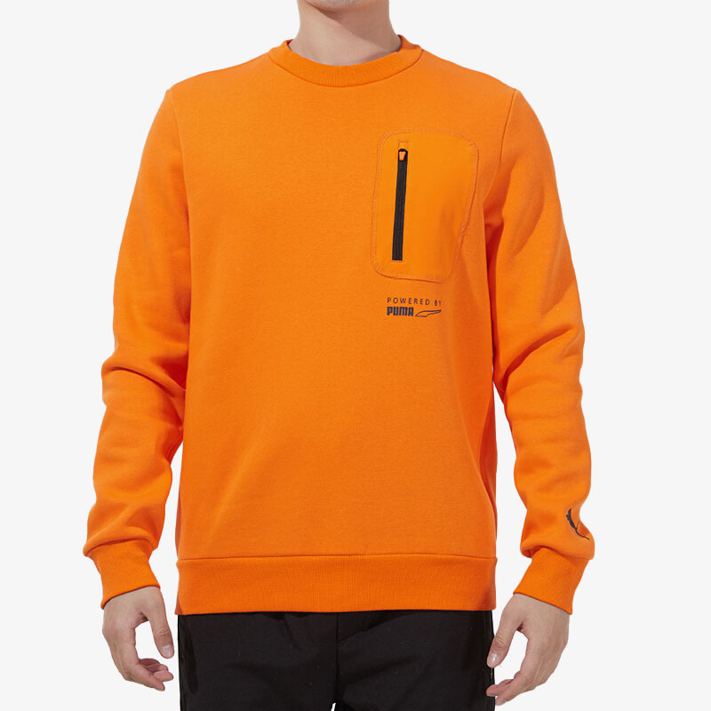 Puma/彪马官方正品当季新款男子加绒圆领套头卫衣534404-29