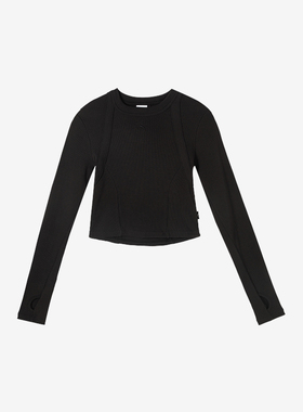 Puma/彪马正品当季新款女士针织修身运动长袖T恤627754-01