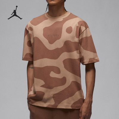 Nike/耐克正品JORDAN男士休闲印花透气运动短袖HF0259-223
