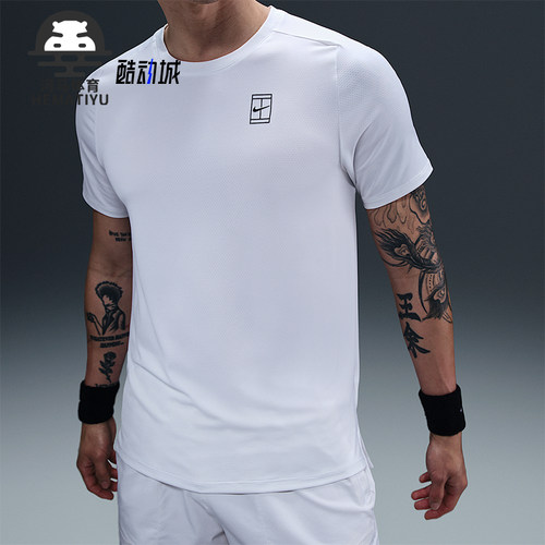 Nike/耐克正品夏季新款男士运动训练网球经典短袖T恤FZ6911-100