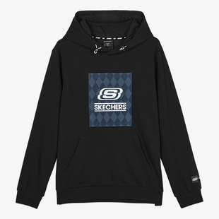 男子连帽舒适宽松卫衣套头衫 Skechers 新款 斯凯奇正品 当季