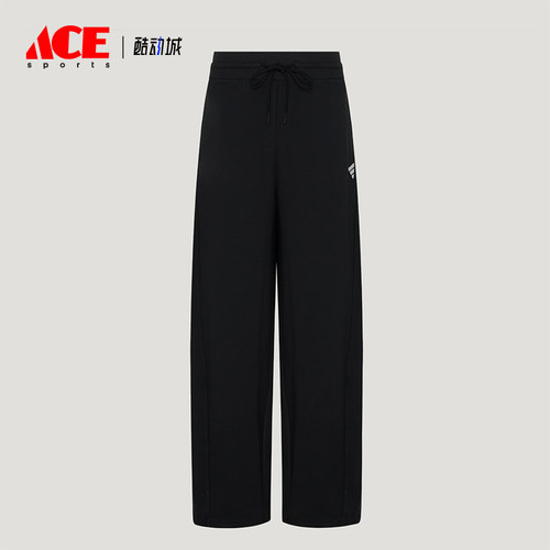 Adidas/阿迪达斯正品女士运动宽松高腰阔腿束脚长裤LF9511