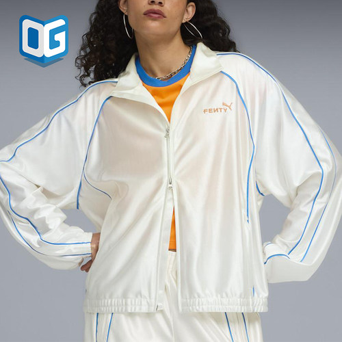 Puma/彪马正品2025男女日常翻领运动宽松双向拉链外套633626-87