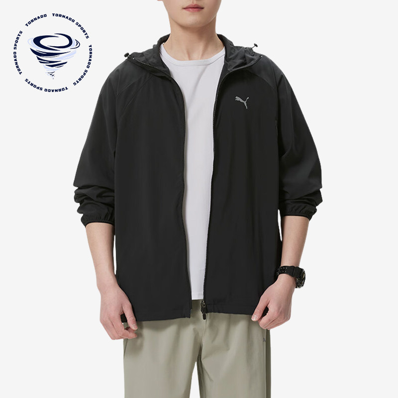 Puma/彪马正品男士黑色夹克户外风衣防风经典夹克外套694461-01