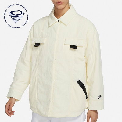Nike/耐克正品新款女米白色轻盈保暖防风经典夹克外套D4631-715