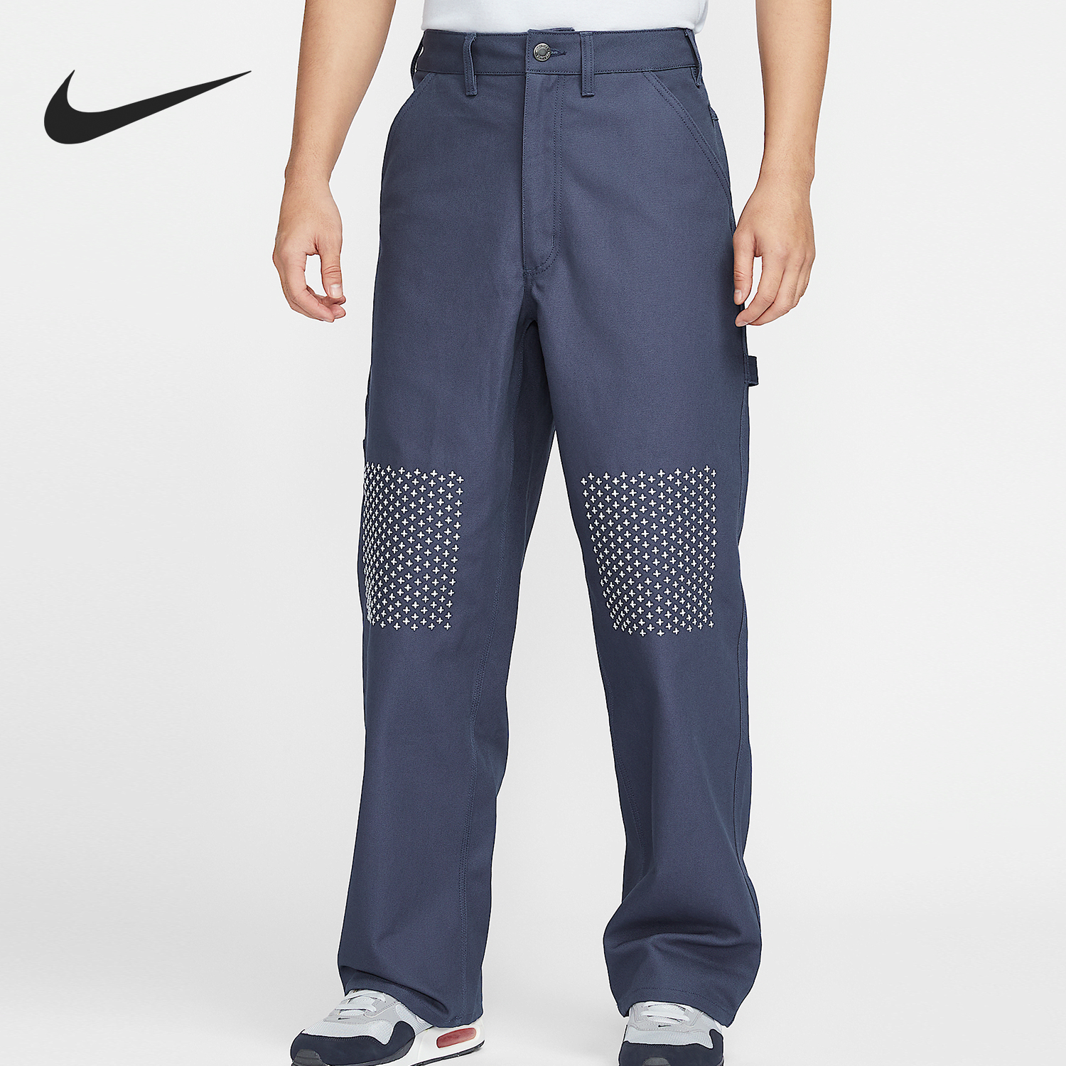 Nike/耐克官方正品春季新款男士拼接户外梭织运动长裤HJ8479-437