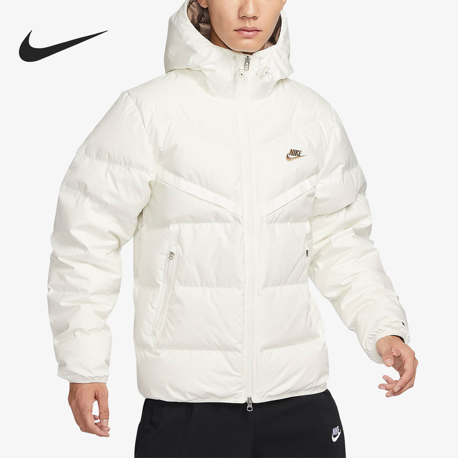 Nike/耐克官方正品冬季新款男子保暖防风运动连帽羽绒服FZ1103