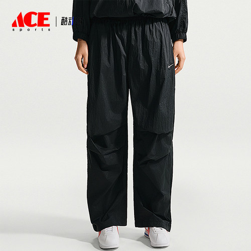 Nike/耐克正品夏季女士日常防晒中腰轻盈运动梭织长裤IO3377-010