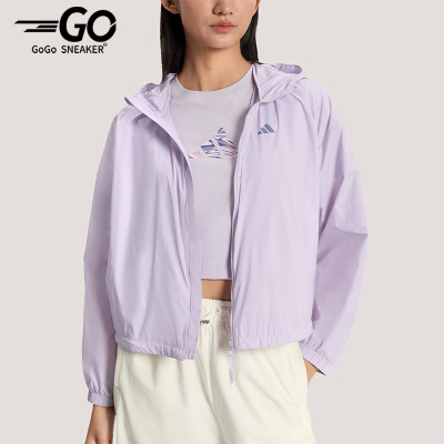 Adidas/阿迪达斯正品春季女士拒水凉感宽松经典休闲外套KS2863