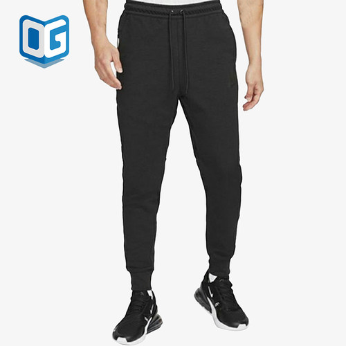 Nike/耐克正品束脚针织长裤新款男黑色弹力经典长裤DD5294-010