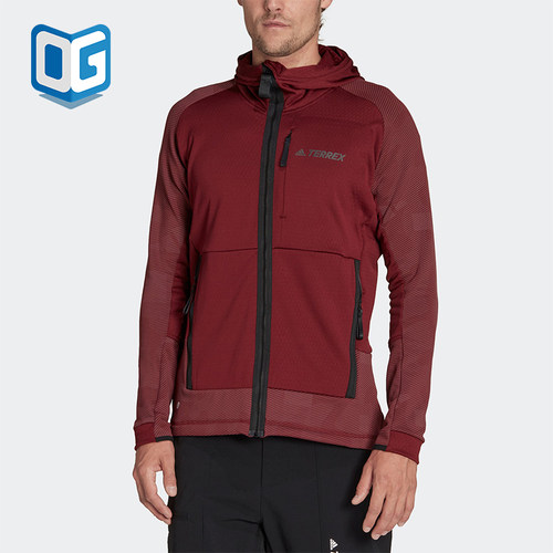 Adidas/阿迪达斯正品男士休闲运动连帽经典保暖夹克外套HH9222