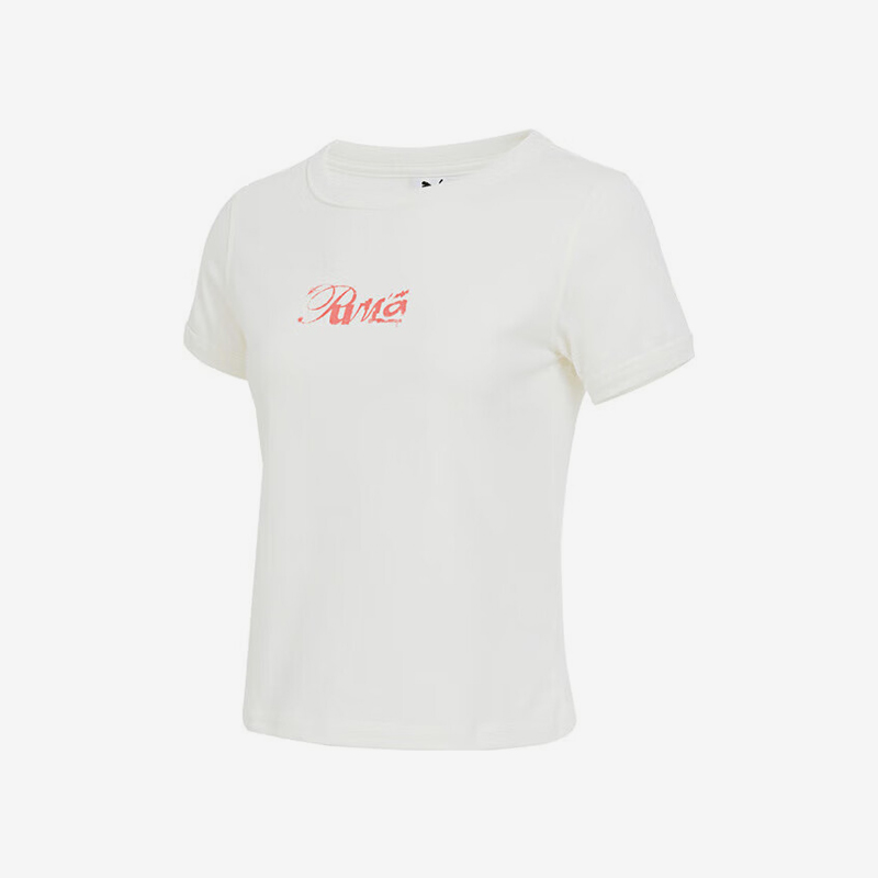 Puma/彪马官方正品2025夏季款女士简约针织休闲透气短袖633138-73