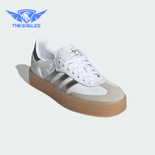 Adidas/阿迪达斯正品三叶草女士休闲经典厚底运动低帮板鞋JS3943