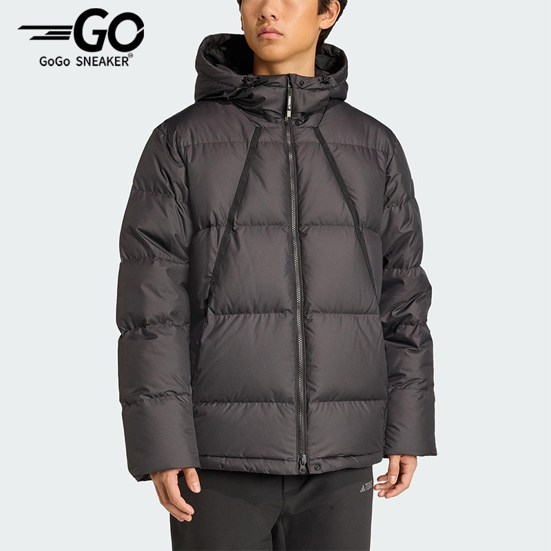 Adidas/阿迪达斯正品GOOSE DOWN JACKET男士休闲防风羽绒服JV6210