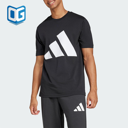 Adidas/阿迪达斯正品夏季新款男士经典透气休闲圆领短袖T恤JE8945