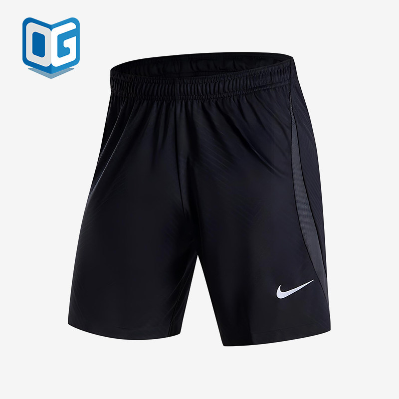Nike/耐克正品DRI-FIT新款男煤黑白色休闲经典足球短裤HF0528-010