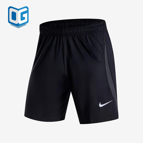 Nike/耐克正品DRI-FIT新款男煤黑白色休闲经典足球短裤HF0528-010