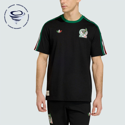 Adidas/阿迪达斯正品三叶草墨西哥队T恤男足球经典主题短袖KE5516