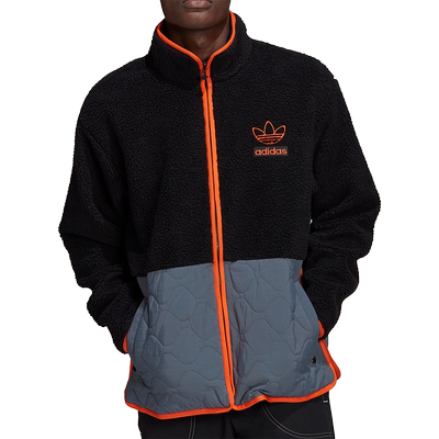Adidas/阿迪达斯官方正品三叶草男子秋冬款羊羔绒保暖外套 H09361