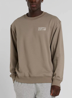 New Balance/NB正品2025新款男子经典复古圆领卫衣MT41547-DOK