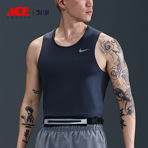 Nike/耐克正品2025男士训练圆领套头透气跑步背心T恤DV9322-437