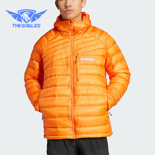 JKT男士 Adidas DOWN XPR 保暖连帽羽绒服IM8187 阿迪达斯正品