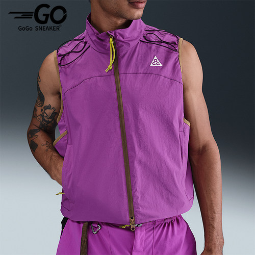 Nike/耐克正品CG Death Bloom男士运动拉链复古马甲HV0601-505