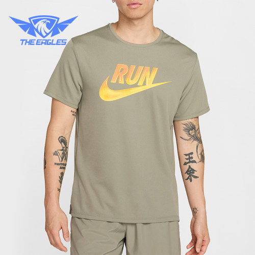 Nike/耐克正品2025男士耐穿运动透气圆领印花跑步短袖HJ3565-320