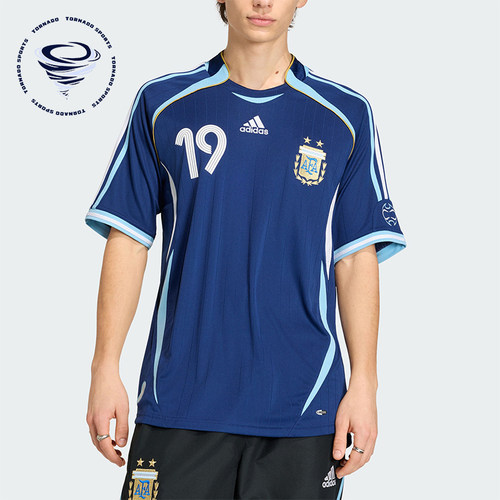 Adidas/阿迪达斯正品夏季男士透气复古足球球衣运动短袖T恤JN3709
