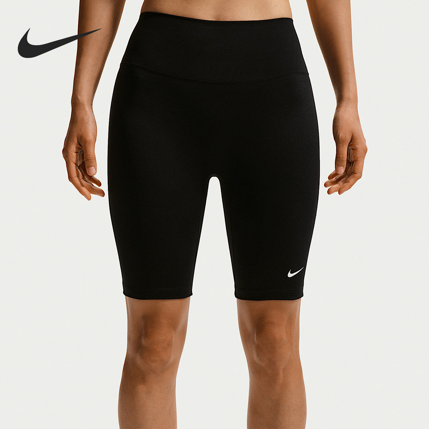 Nike/耐克正品One 夏季女士透气高腰运动骑行短裤IO0582-010