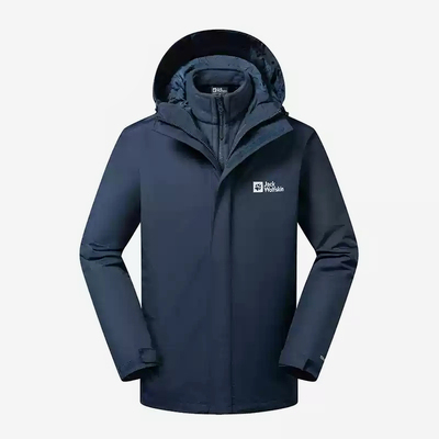 Jack wolfskin/狼爪正品新款男士三合一冲锋衣5012776-1010