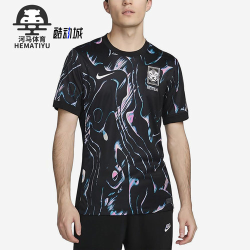 Nike/耐克正品Stadium Away男士圆领满印足球套头球衣FJ4281-010