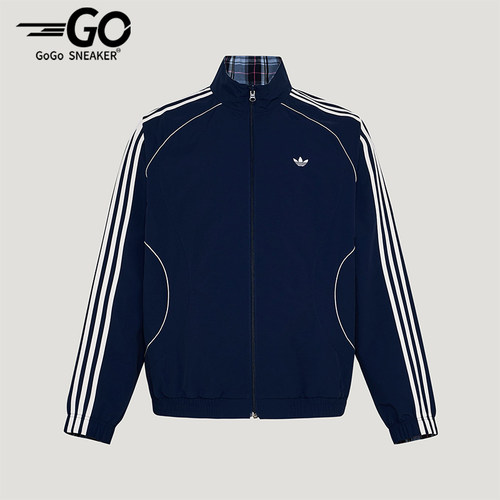 Adidas/阿迪达斯正品三叶草男士休闲立领双面穿宽松外套KT6367