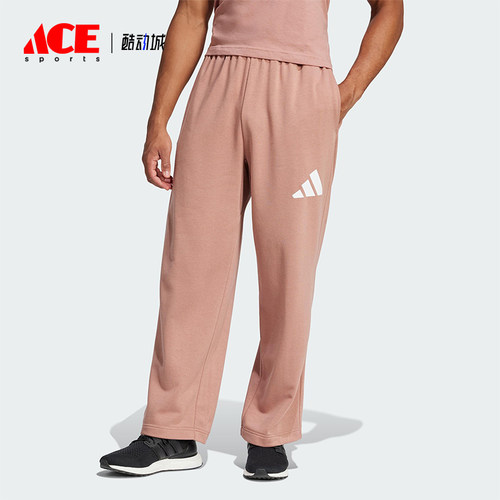 Adidas/阿迪达斯正品新款男士阔腿运动休闲针织长裤JF3608