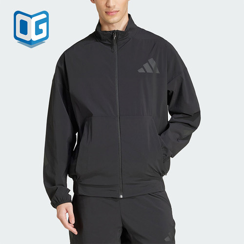 Adidas/阿迪达斯正品新款男士经典立领梭织时尚夹克外套JN9026