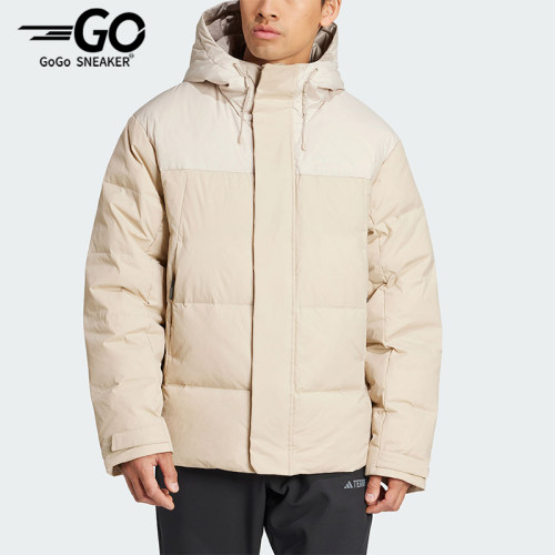 Adidas/阿迪达斯正品冬季新款男士户外连帽防风保暖羽绒服IX7925