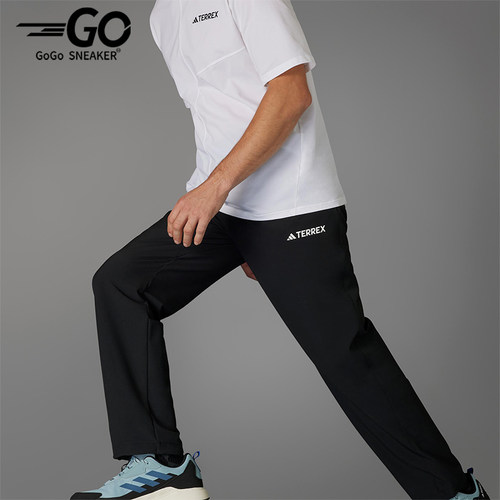 Adidas/阿迪达斯正品2025男士运动梭织经典直筒登山长裤JF3709