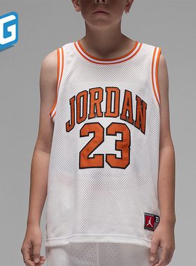 Nike/耐克正品JORDAN大童运动无袖网眼篮球透气球衣DO1968-133
