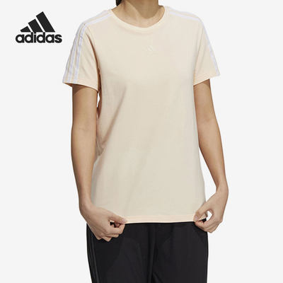 Adidas/阿迪达斯正品夏季新款女子三条杠宽松透气短袖HM7084