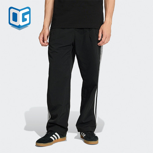 Adidas/阿迪达斯正品三叶草男士运动休闲宽松梭织经典长裤KE3589