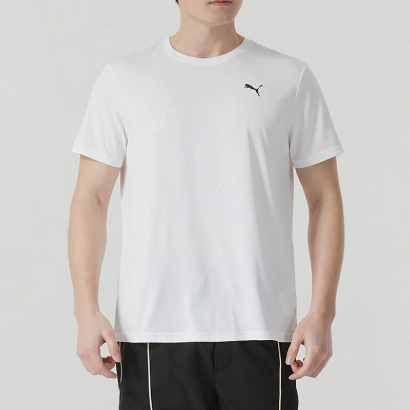 Puma/彪马官方正品2025夏季新款男士透气健身运动短袖527344-02