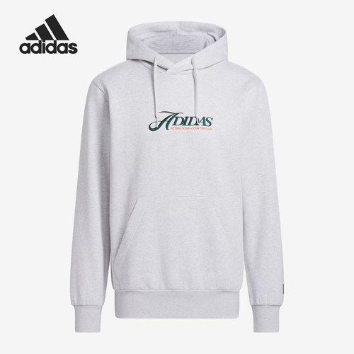 Adidas/阿迪达斯正品男士徽标连帽套头长袖舒适卫衣JV8446