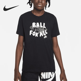 耐克正品 T恤DR8795 夏季 大童休闲透气圆领短袖 010 新款 Nike