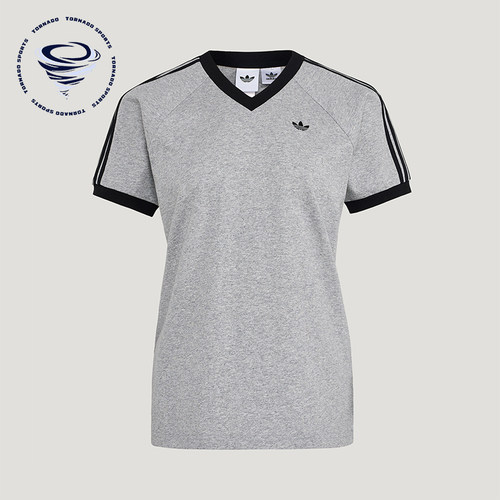 Adidas/阿迪达斯正品三叶草VNECKT-SHIRT新款女经典短袖T恤KU4771