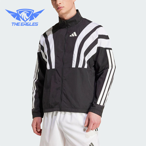 Adidas/阿迪达斯正品2025秋季款男士休闲跑步立领运动外套HZ3692