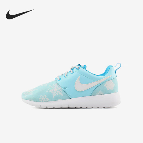 Nike/耐克正品Roshe One Print GS女子大童跑步鞋677784-401