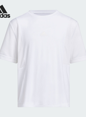 Adidas/阿迪达斯正品JB CD TEE儿童简约运动宽松短袖IT1773